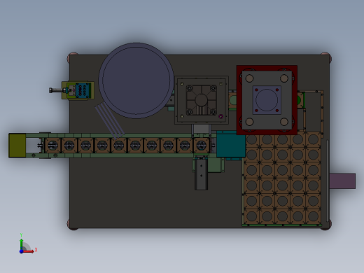 JX582-自动铆钉机三维SolidWorks建模参考资料前视缩略图