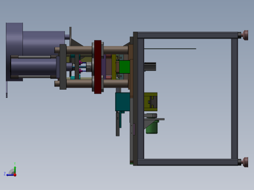 JX582-自动铆钉机三维SolidWorks建模参考资料右视缩略图