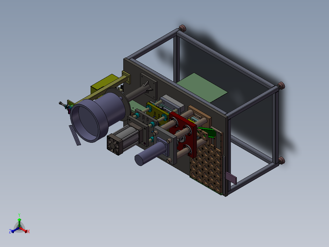 JX582-自动铆钉机三维SolidWorks建模参考资料正等轴测图