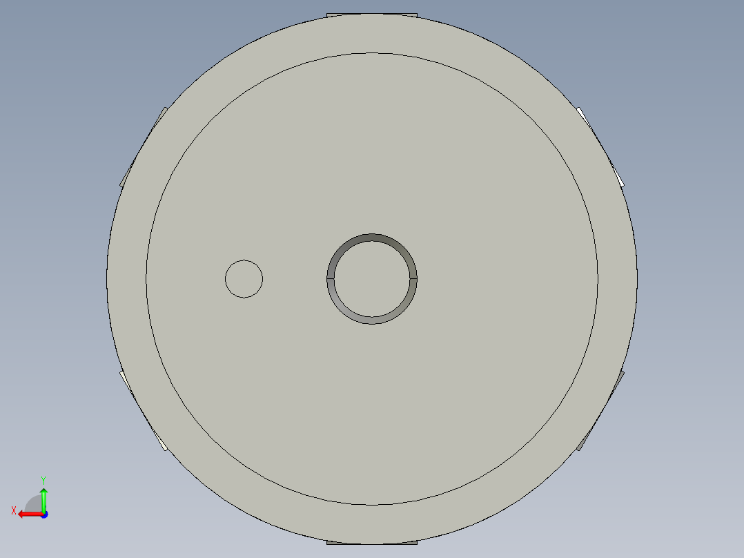 中心夾持座2334(A)-3D多系列多零件图纸模型后视图