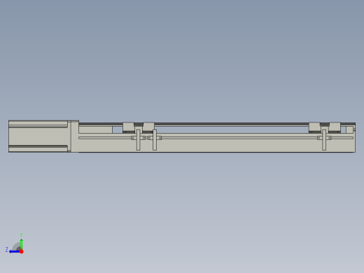 直线模组LHA6-S350-M-200W(16丝杆)设计图纸右视缩略图