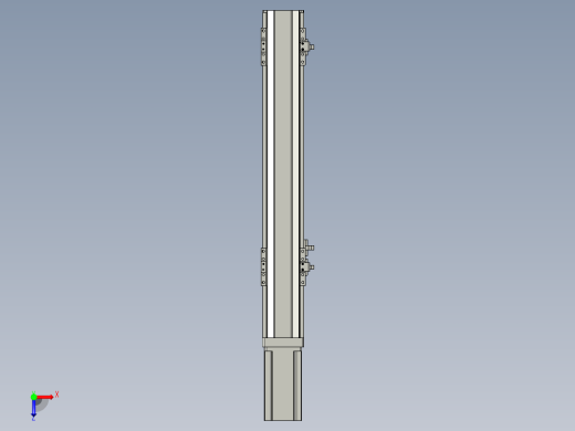 直线模组LHA6-S350-M-200W(16丝杆)设计图纸俯视缩略图