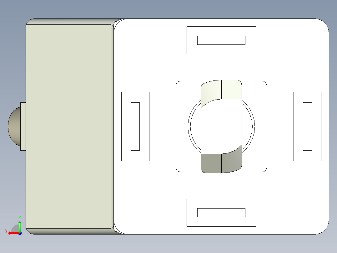 型材-BR 45X45 45_CONNECTOR KJN535428后视图