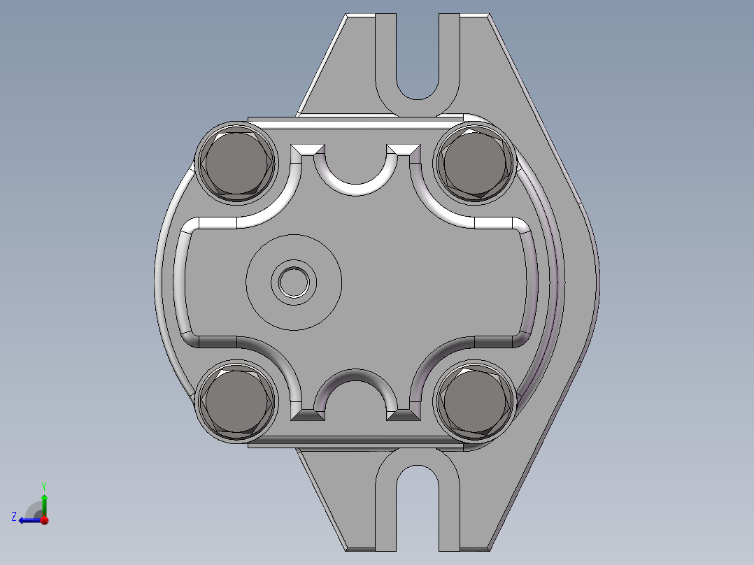 齿轮马达右视图