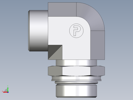 卡套式工业通用硬管接头EO_Adjustable_Locknut_elbow_WEE30SMOROMDCF后视缩略图