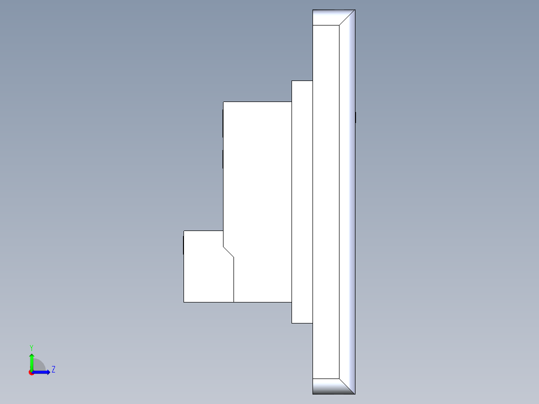 公牛两位插座 SW STP左视图