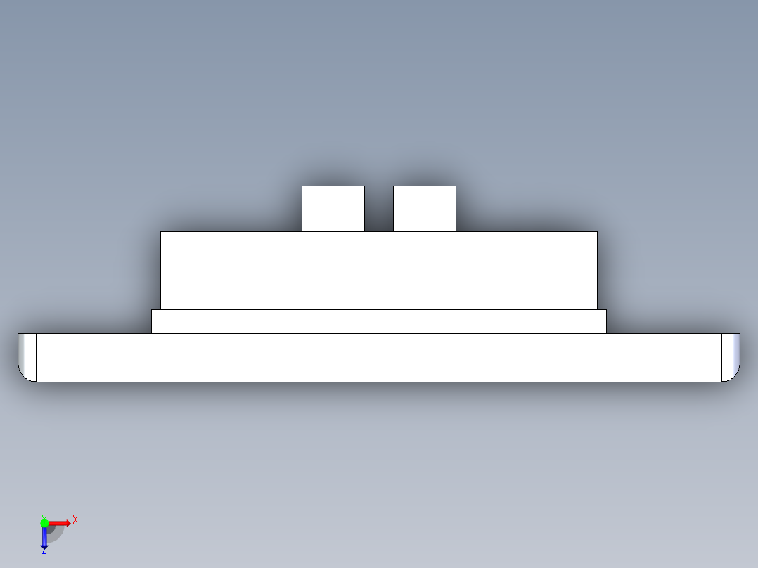 公牛两位插座 SW STP俯视图