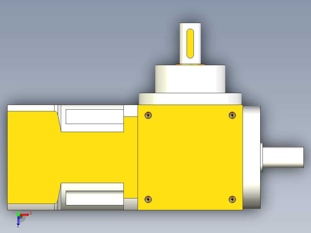 换向器PW90(垂直输出） PLX90-L1 19-70-90-M6.stp俯视图