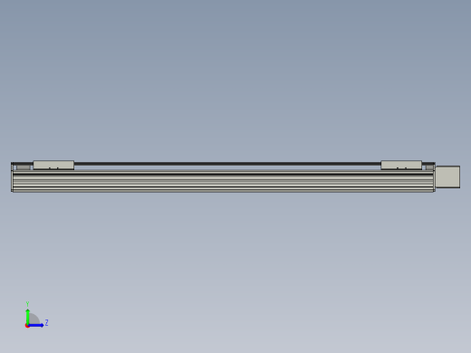 直线模组WG-LHB12-S900-L(B)设计图纸左视缩略图