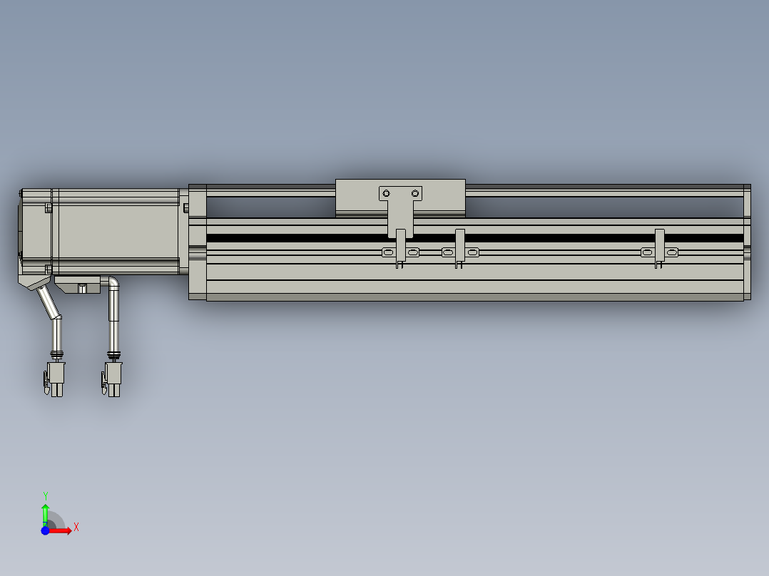 东锦丝杆传动-直线滑台模组DH85-C-L10-S150-BC-P400W-C3前视图