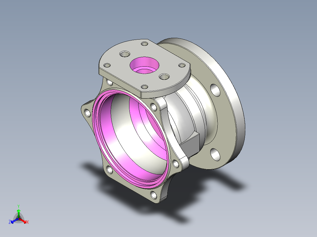管道手动球阀-水管开关阀-手动阀门MD52C150DN80.BP正等轴测图