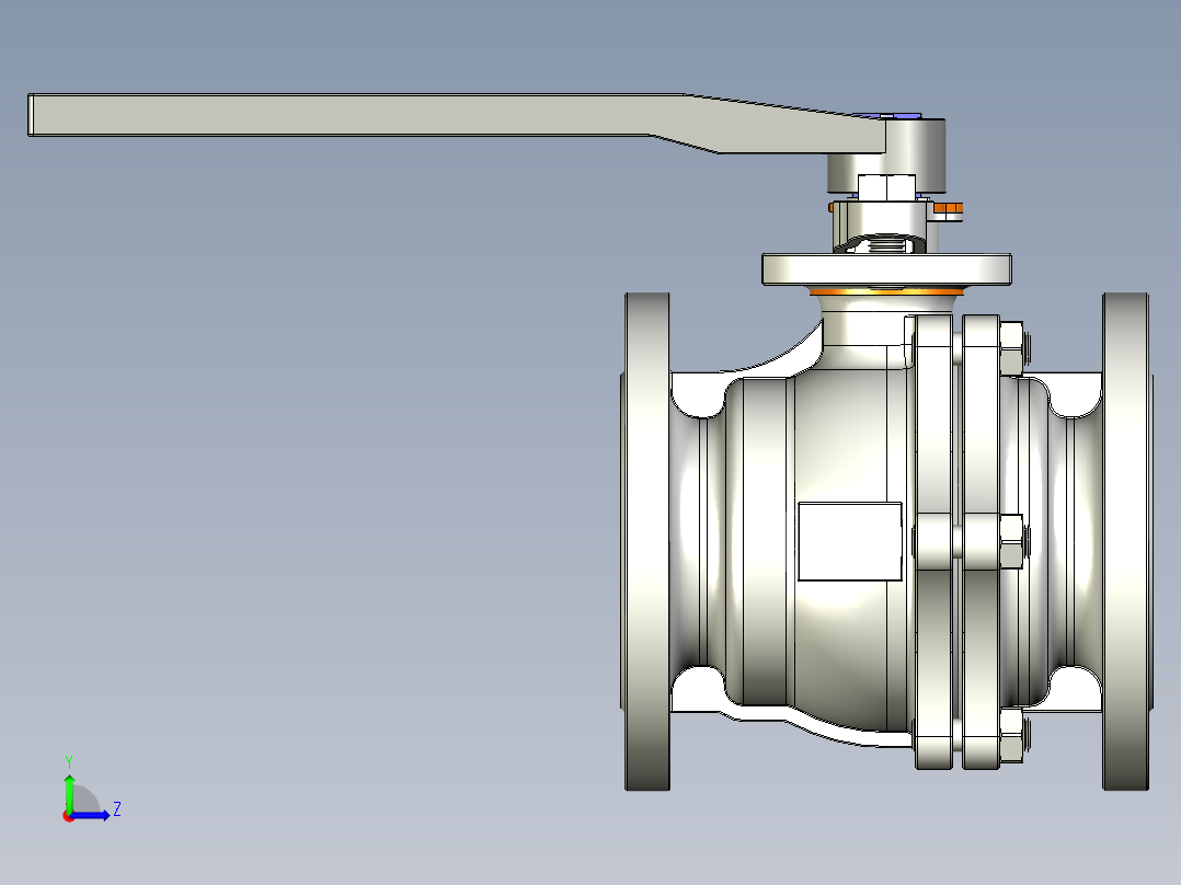 管道手动球阀-水管开关阀-手动阀门User Library-md52c150dn80-1左视图