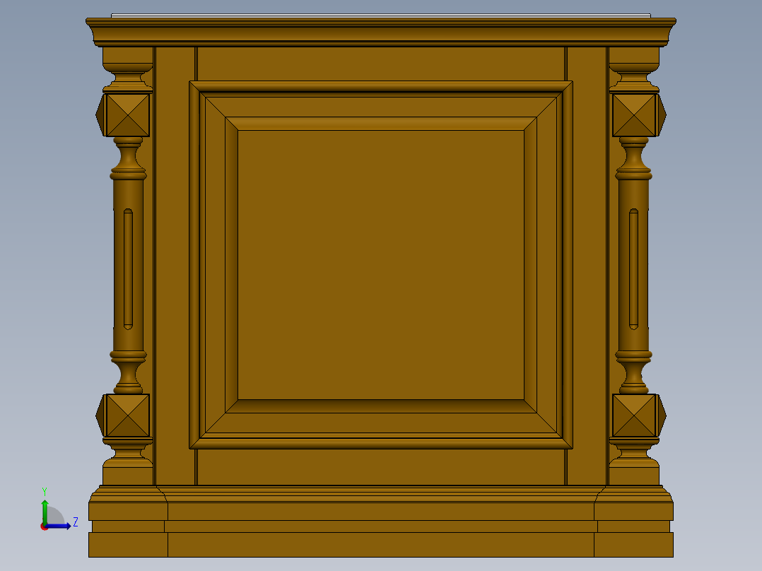 桌子 SW STP左视图