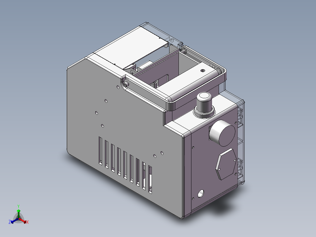 M3微型单分螺丝机正等轴测图