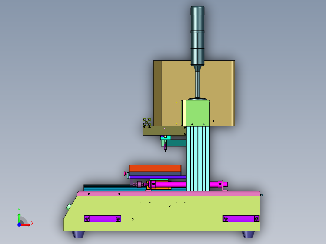 软板焊屏热压机前视图