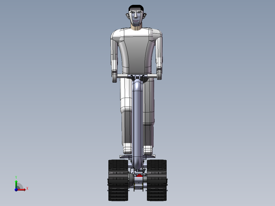 ATV越野车 DTV全地形车履带滑板车前视图