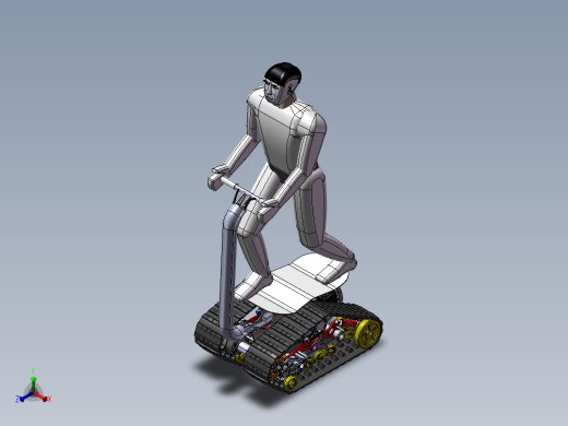 ATV越野车 DTV全地形车履带滑板车正等轴测缩略图