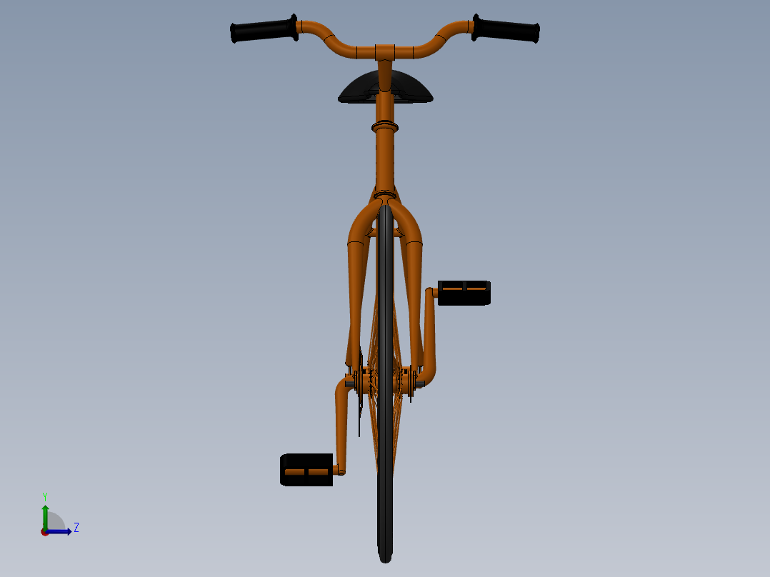 公路自行车设计sw左视图