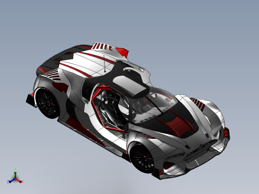 112雪铁龙GT赛车SW设计正等轴测缩略图