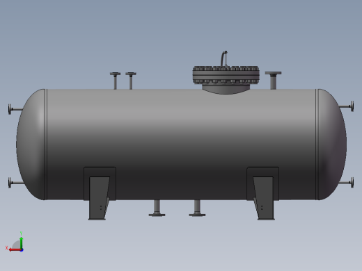 液氮储罐模型后视缩略图