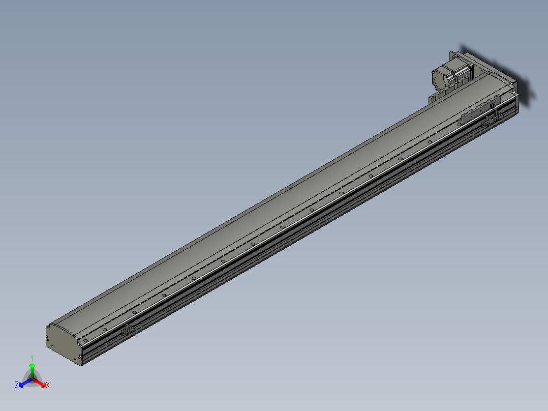 半封闭丝杆滑台MT120BS.L#.1250.BL.P40.C3主视图