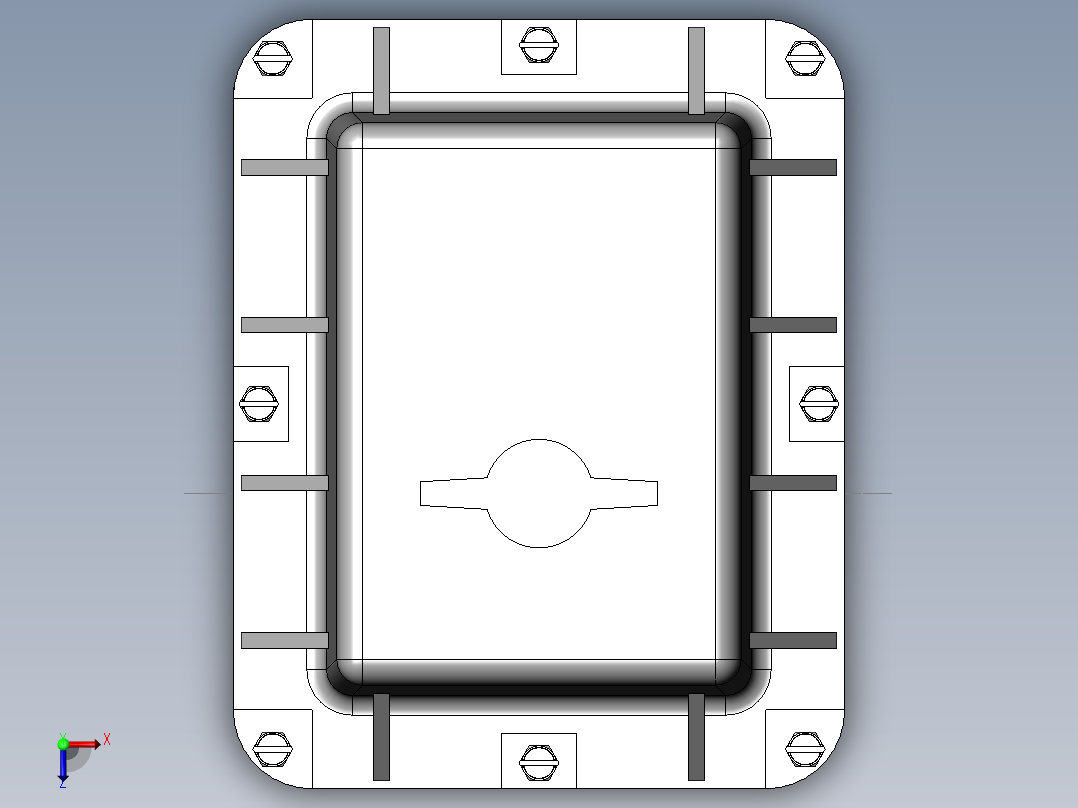 PVC管件-4in BF-Elec-Valve俯视图