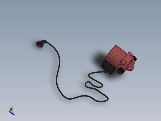 小水泵SW三维图主视缩略图