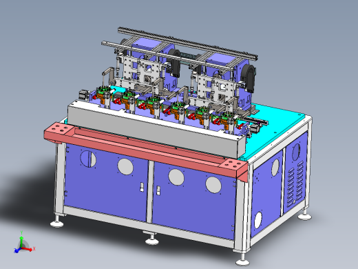 6工位绕线机sw18可编辑