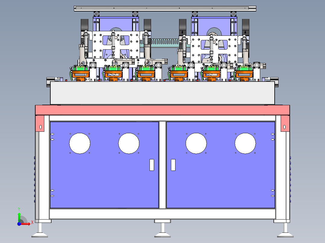 6工位绕线机sw18可编辑前视图