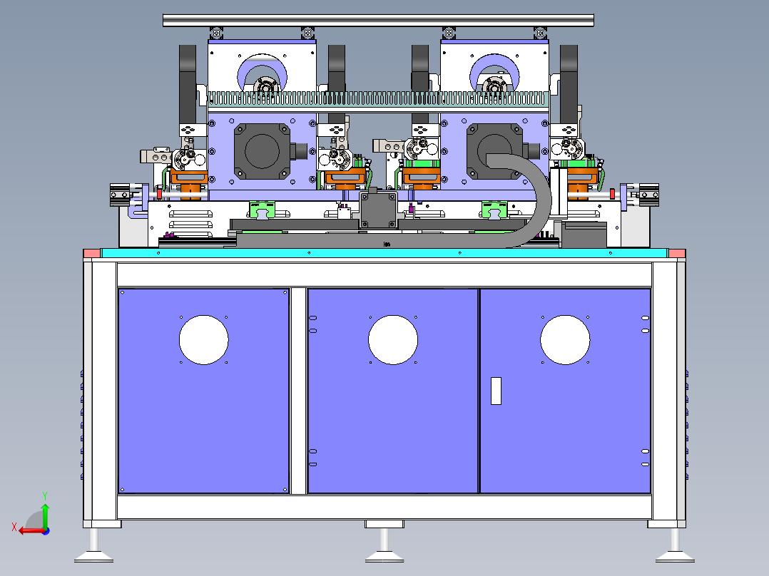 6工位绕线机sw18可编辑后视图