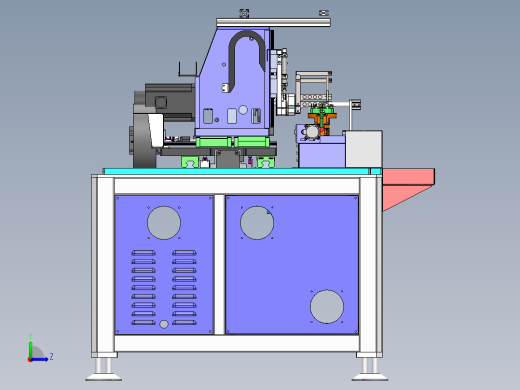 6工位绕线机sw18可编辑左视缩略图