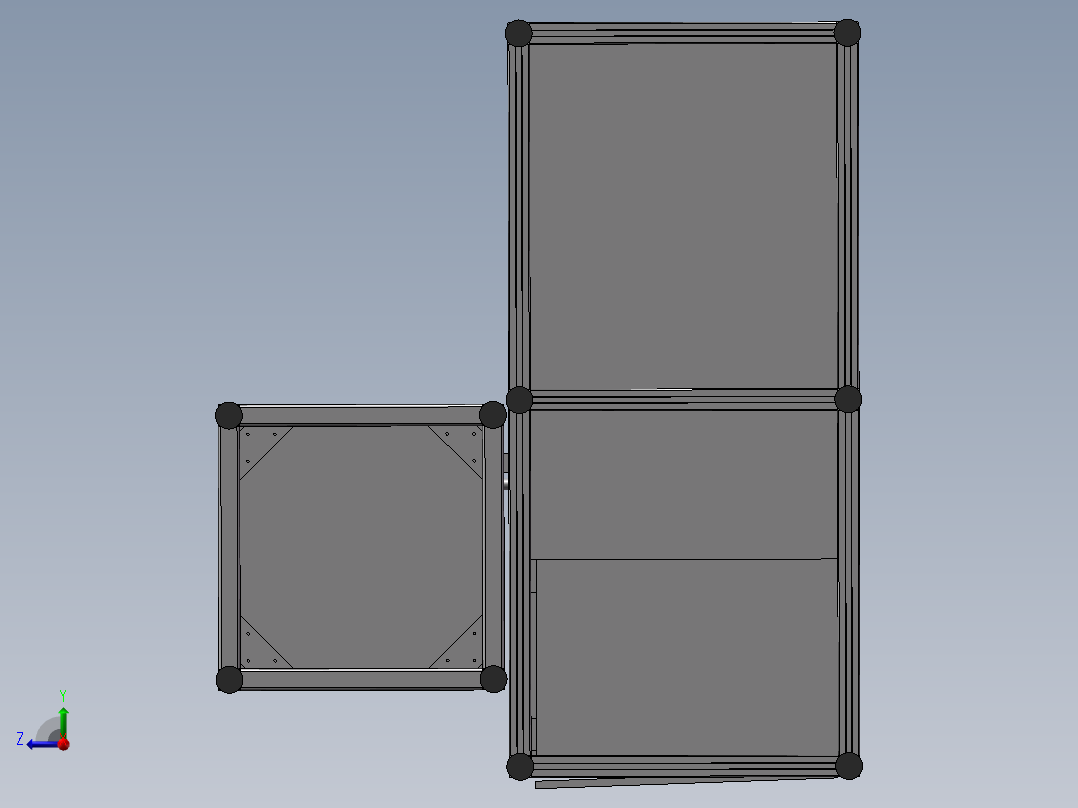 自动上料拉铆设备sw18可编辑右视图