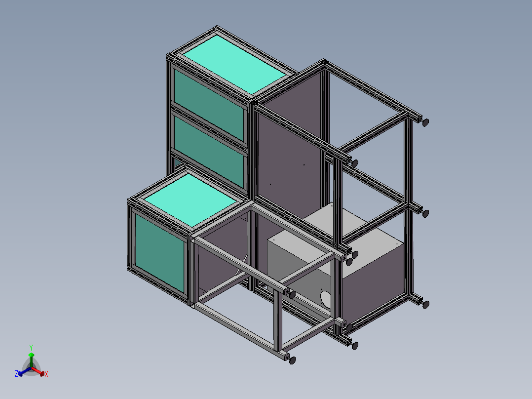 自动上料拉铆设备sw18可编辑正等轴测图