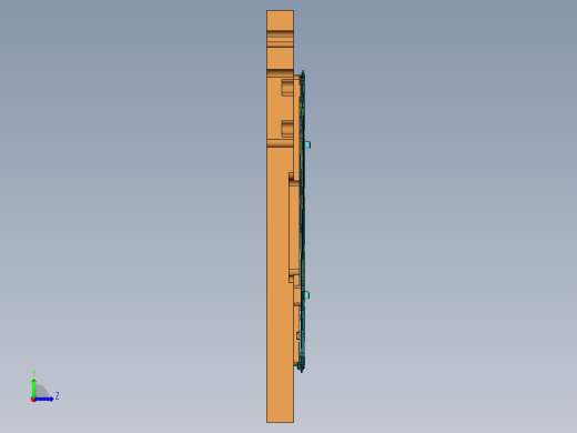 B9403-A-CNC2笔记本CNC工装夹具三维模型-铣LOGO-220921-修治具左视缩略图