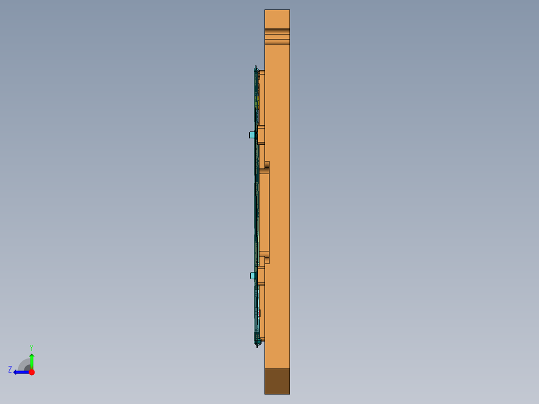 B9403-A-CNC2笔记本CNC工装夹具三维模型-铣LOGO-220921-修治具右视图