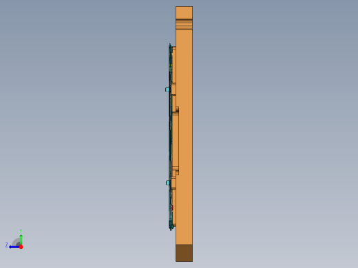 B9403-A-CNC2笔记本CNC工装夹具三维模型-铣LOGO-220921-修治具右视缩略图