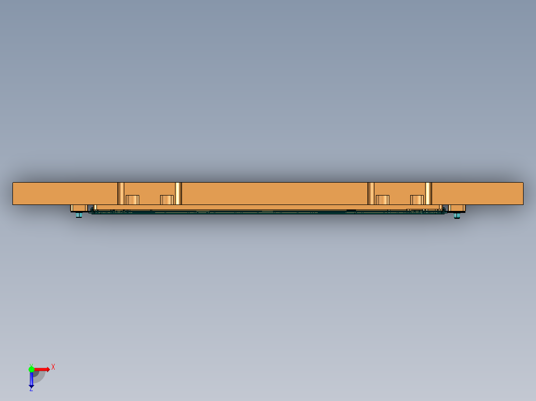 B9403-A-CNC2笔记本CNC工装夹具三维模型-铣LOGO-220921-修治具俯视图