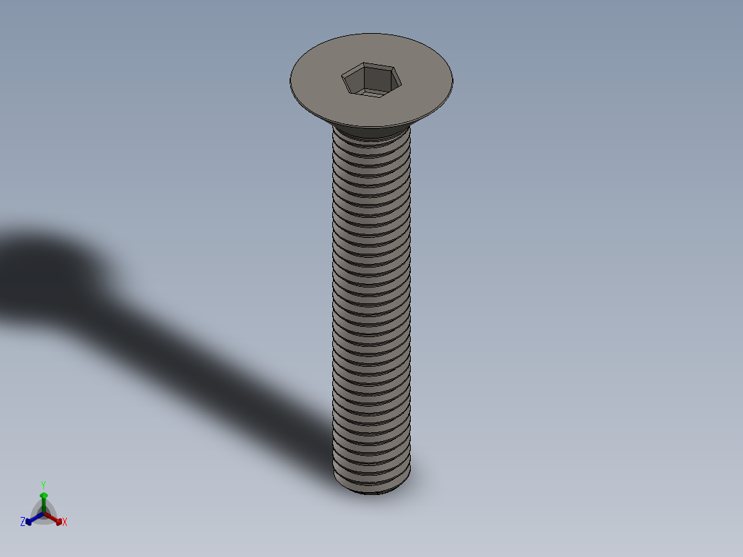 Screw_ISO_10642_M8x50_A2.SLDPRT正等轴测图