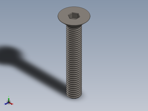 Screw_ISO_10642_M8x50_A2.SLDPRT正等轴测缩略图