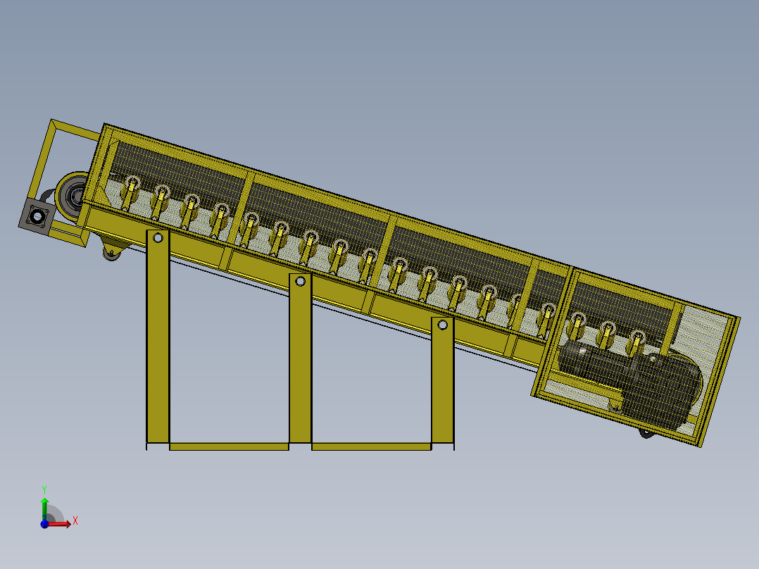 高转筒车和提水的翻车前视图