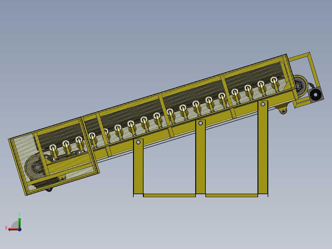 高转筒车和提水的翻车后视图
