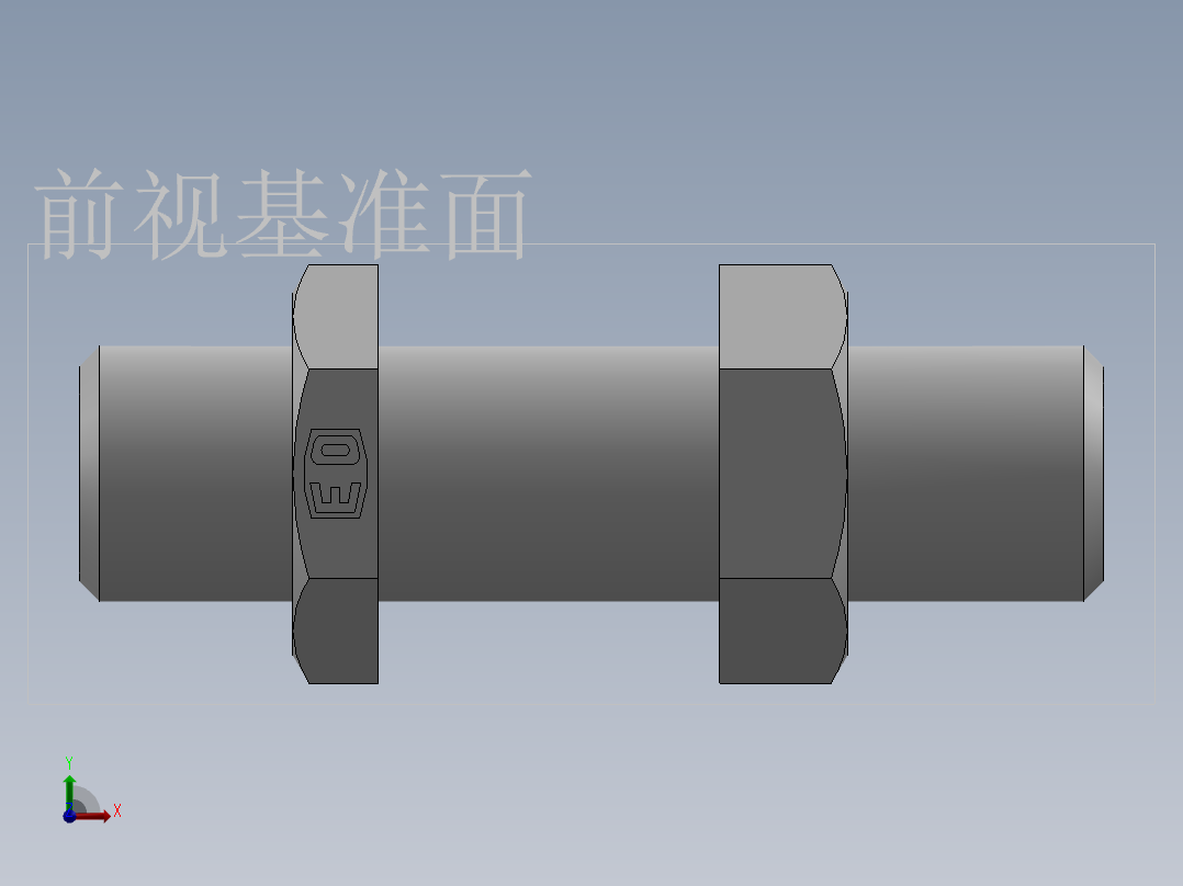 直通隔板接头、6C-12LN前视图