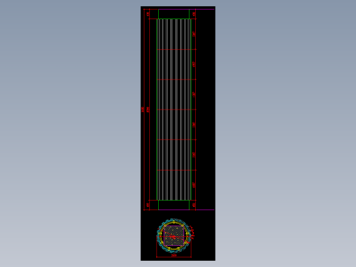 瓦楞大理石包圆柱