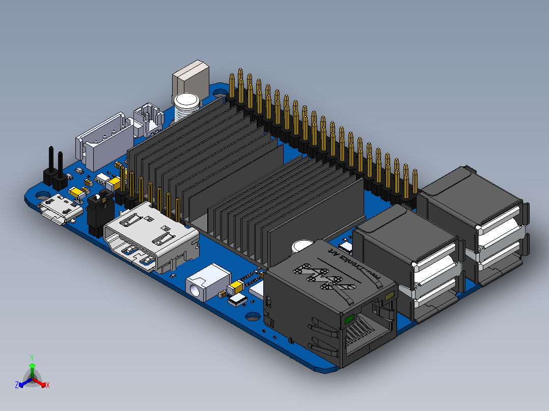 电路板、主板(229)正等轴测图