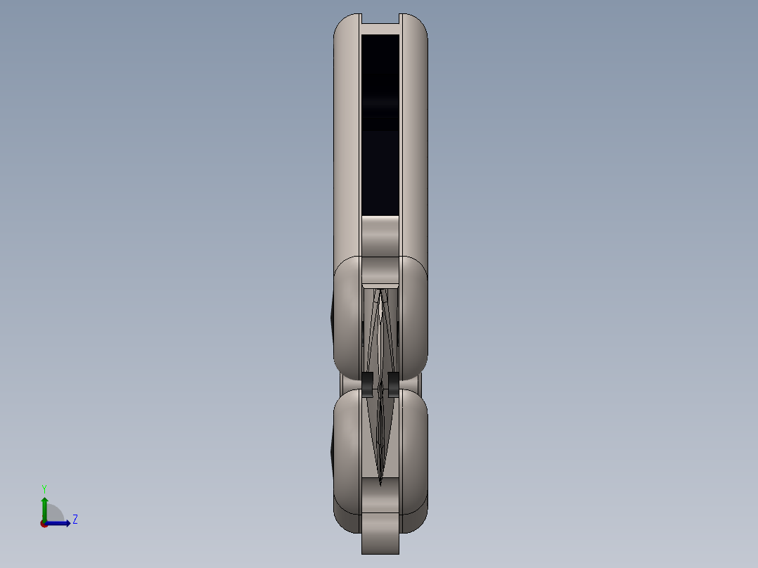 折叠刀、刀左视图