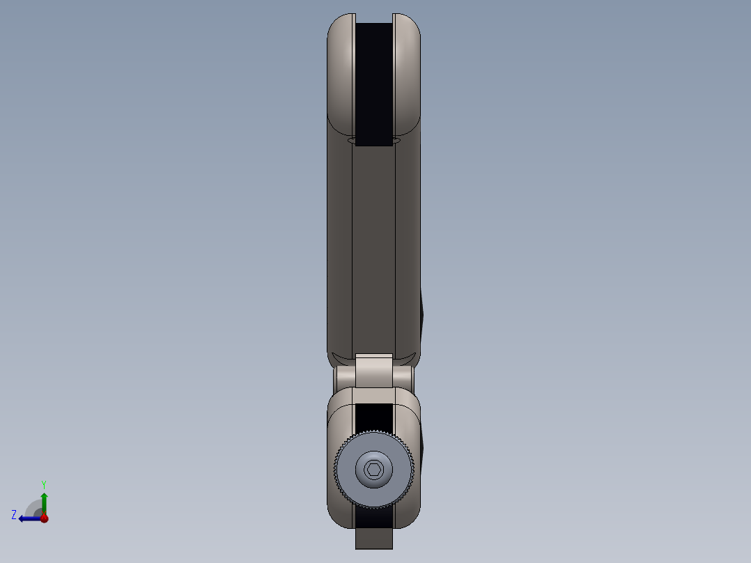 折叠刀、刀右视图