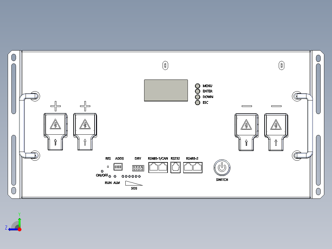 10kwh储能插箱式pack--1853031--100右视图