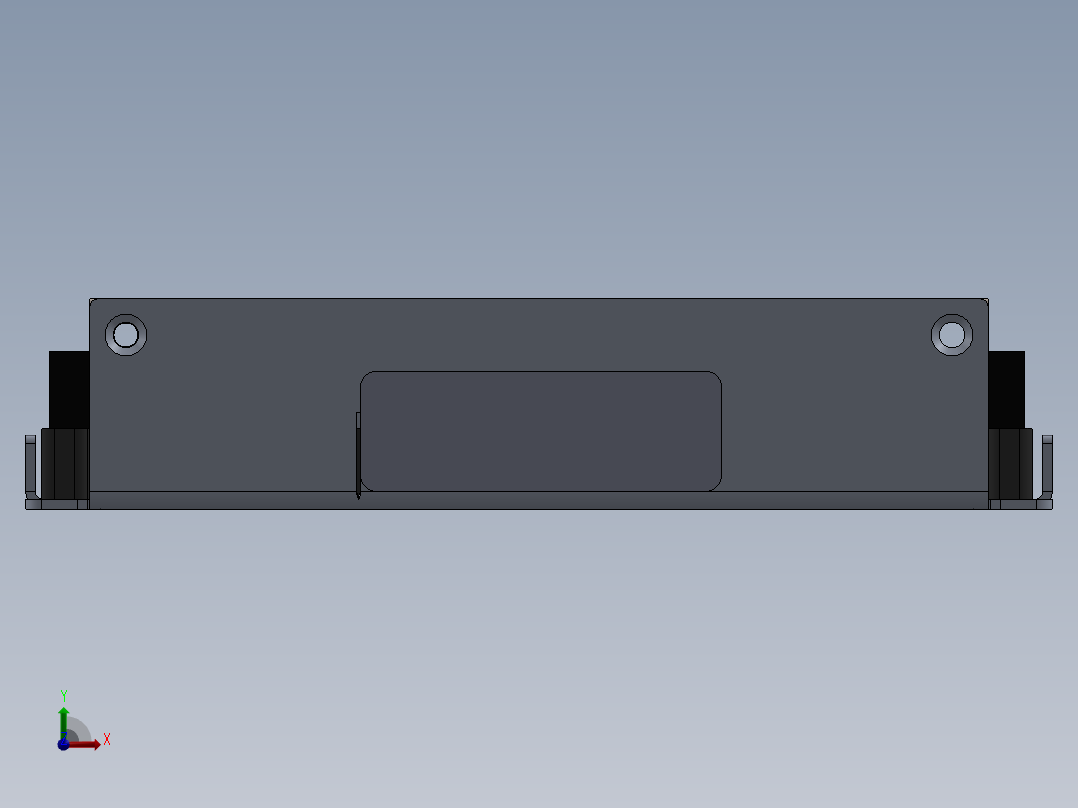 A0003323-RSD-60系列 60W 40至160V输入 24V输出 2.5A 封闭式铁路直流直流转换器前视图