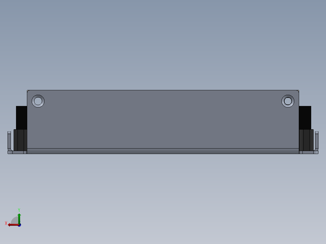 A0003323-RSD-60系列 60W 40至160V输入 24V输出 2.5A 封闭式铁路直流直流转换器后视图