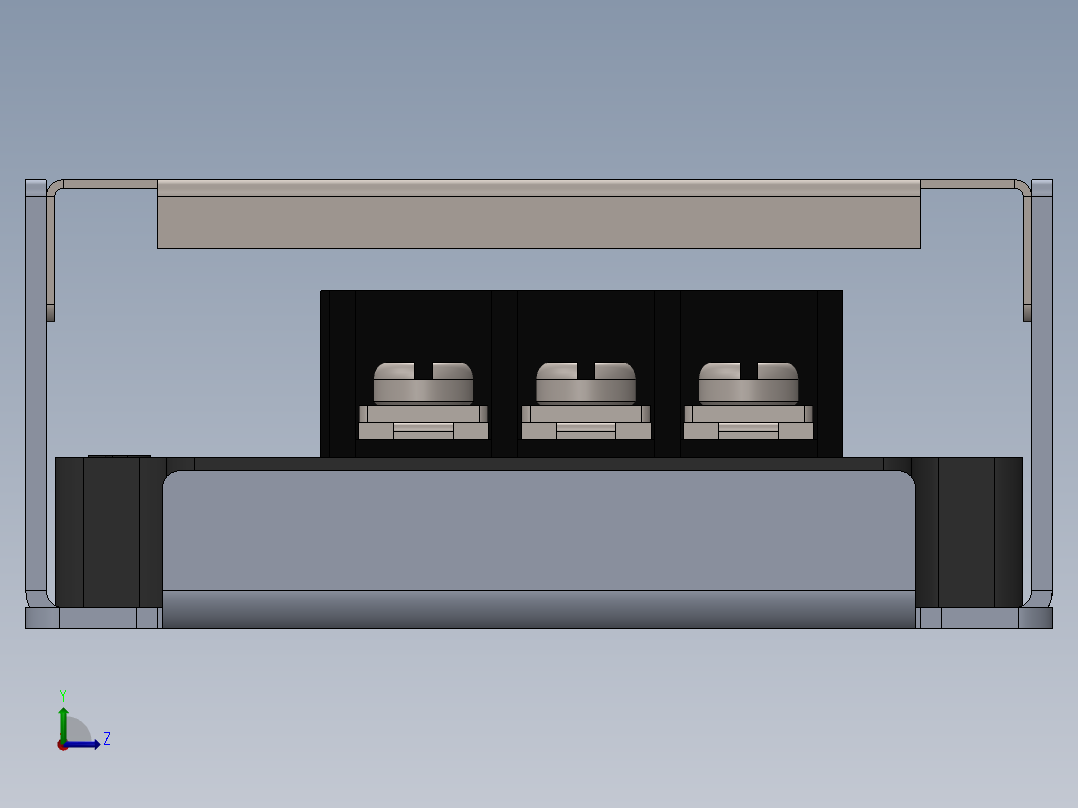 A0003323-RSD-60系列 60W 40至160V输入 24V输出 2.5A 封闭式铁路直流直流转换器左视图